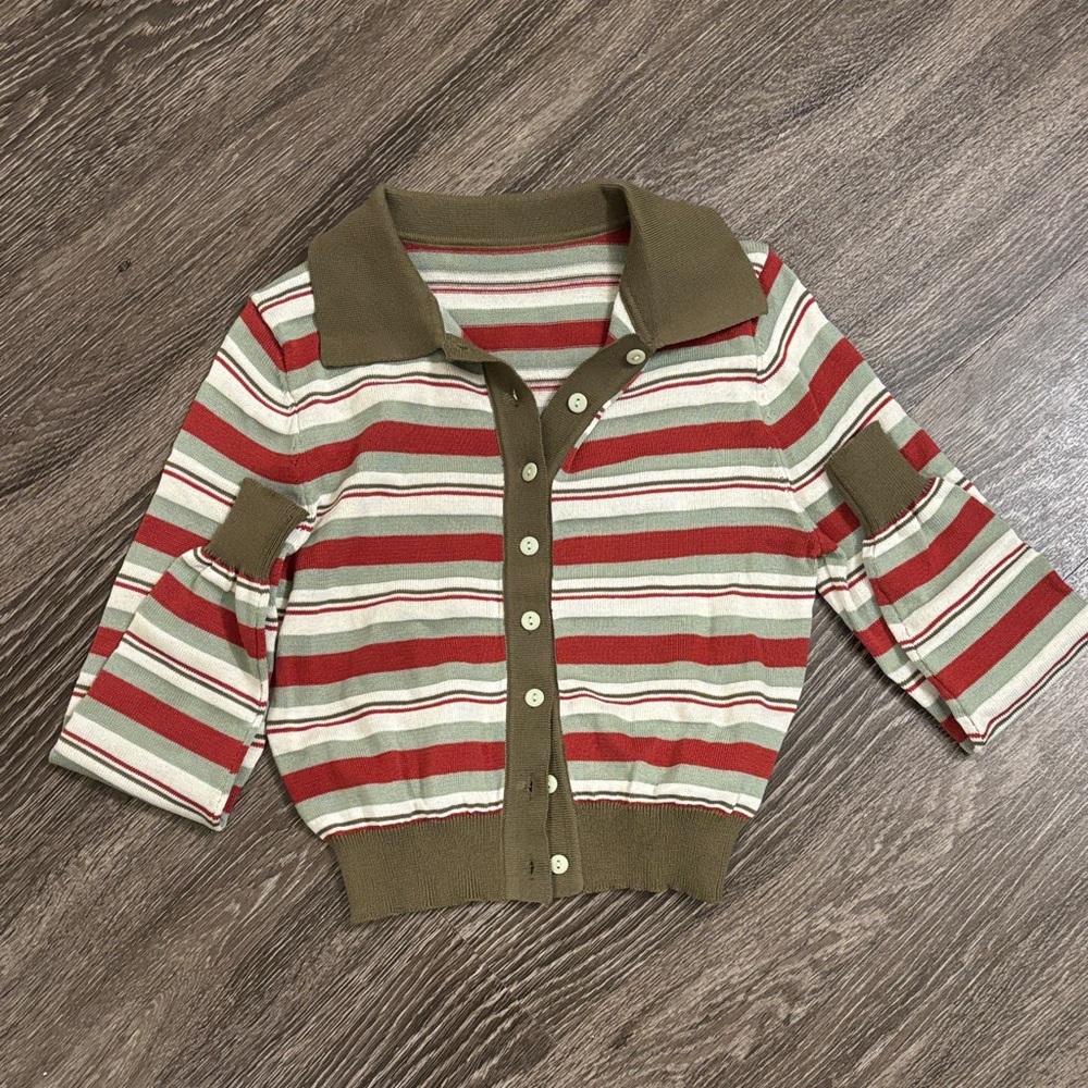 Striped Button Down Long Sleeve